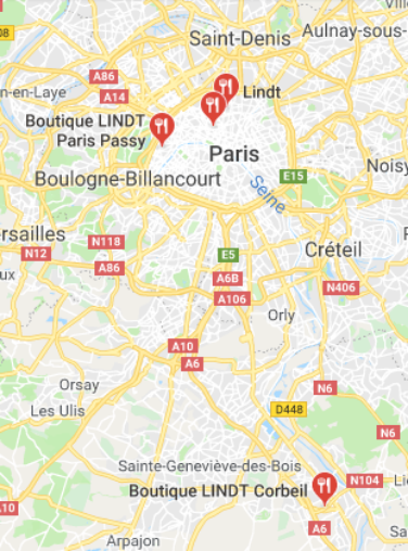 Boutiques Google Maps