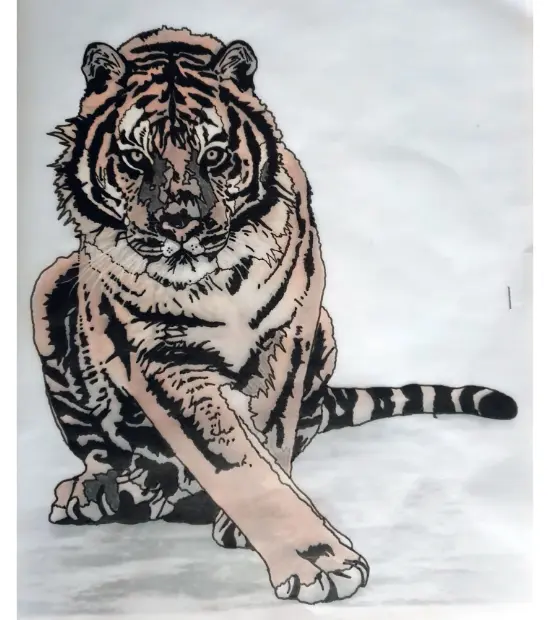 Dessin Tigre Tribal