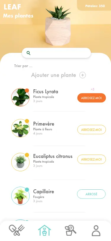 Page Mes plantes arrosez-moi