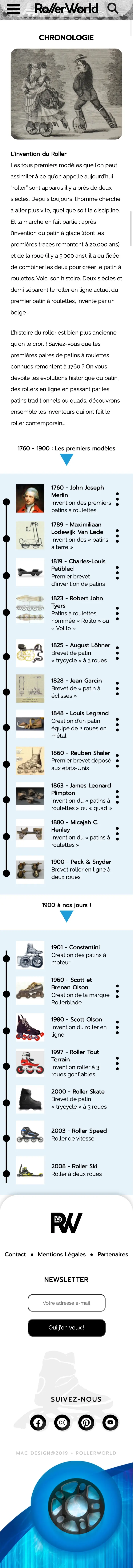 Page Chronologie