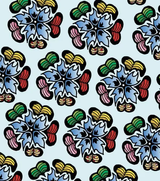 Graphisme Fleur Tribal