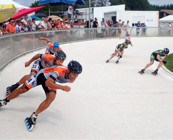 Piste et indoor à roller