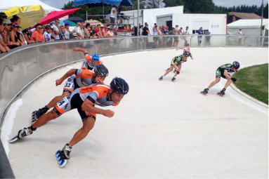 Roller sur piste
